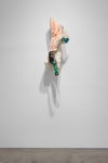 Lynda Benglis Vested Spirit, 2015 handmade paper over chicken wire, coal tempera, acrylic medium, gold sparkles, sparkles 36 1/2 x 16 x 11 in. (92.7 x 40.6 x 27.9 cm)