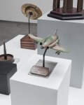 “An Ingression of the Superstructure Into the Base”, (detail), 2014 found objects, light bulbs, plaster, wood, marble, steel, wood, MDF, acrylic, gauche, (fabrication Chris Dyson)  overall 65 1/2 x 56 1/2 x 57 in. (1.3 x 143.5 x 144.8 cm)