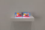 Paul Pfeiffer Desiderata (Big Wheel), 2019 digital video loops, fabricated aluminum monitor with two embedded media players 4 5/16 x 13 3/8 x 4 3/4 in (11 x 34 x 12 cm) running time: 1 minute 30 seconds Edition 1 of 3, 1 AP
