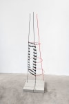 Framework 11, 2017 wire, construction mesh, acrylic, gouache 53 3/4 x 11 1/4 x 14 in. (136.5 x 28.6 x 35.6 cm)