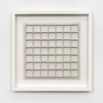 Jan J. Schoonhoven R 70-19, 1970 painted papier-maché on wood panel 15 x 15 in. (38.1 x 38.1 cm) framed: 20 7/8 x 20 7/8 x 2 1/2 in. (53 x 53 x 6.5 cm)