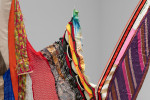 Modern Comfort, (detail), 2019, fabric, thread, pins and rope, 113 1/2 x 100 x 26 in. (288.3 x 254 x 66 cm)