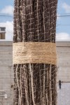 Jackie Winsor 30 to 1 Bound Trees, (detail), 1971-72 (destroyed 1972; remade 2016) 1 tree, 30 saplings, hemp rope 20’ x 5' diameter Installation view, "Revolution in the Making: Abstract Sculpture by Women, 1947 – 2016," Hauser Wirth & Schimmel, Los Angeles CA, 2016
