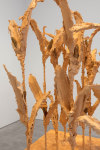 Liz Glynn Afterimage: Cuzco (Golden Maize) (detail), 2019 red sculpture wax, gold mica powder, plaster, steel, stucco, burlap and wood 101 x 97 x 73 in. (256.5 x 246.4 x 185.4 cm) LGL-232-SC