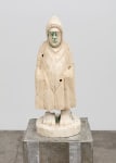 Untitled (Fear, Anxiety and Joy), (detail), 2016 Modified gypsum, spray paint, epoxy, concrete, ambulatory equipment figure: 18 3/4 x 7 1/5 x 7 1/2 in. (47.6 x 18.3 x 19.1 cm); base: 32 1/2 x 11 x 11 in. (82.6 x 27.9 x 27.9 cm); sculpture: 51 1/4 x 18 1/2 x 18 1/2 in. (130.2 x 47 x 47 cm)