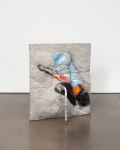 Justin Matherly The air thin and pure, 2014 ambulatory equipment, concrete, concrete sealer, spray paint 40 x 35 1/2 x 23 in. (101.6 x 90.2 x 58.4 cm)