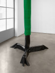 Luciano Fabro
Bronzo e seta indiana (Piede), 1970-1971 (realized 1985)
bronze with black patina, silk
31 1/2 x 59 x 59 in. (80 x 150 x 150 cm) (approx.)