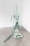Framework 6, 2017 powder-coated wire, construction mesh 53 x 21 1/2 x 13 1/2 in. (134.6 x 54.6 x 34.3 cm)