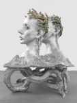 Jean-Marie Appriou The Murmur 2020 Patinated aluminum, bronze, glass 180 x 162 x 148 cm / 70 7/8 x 63 3/4 x 58 1/4 in