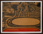 N.N. Rimzon
A Lake at the Hill Resort, 2020
Charcoal and acrylic on paper
16 1/4" x 21 1/4" | Framed 19" x 24 1/4" 
TG# 4675