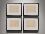 Untitled, ca. 1980s
Graphite on graph paper
8 1/2" x 11 1/4" (Each of 4) 