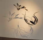 Bird Song IV, 2009
Stainless steel, muslin dyed in kasimi, tamarind kernel, and lacquer
52" x 55" x 40"