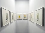 In wait, 2020
Paper pulp, oil, pigmented ink, canvas
19" x 15" (Each of 9) 