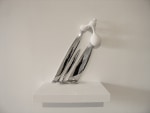 Untitled, 2004
Fiberglass, chrome plated bronze
30" x 20" x 10"
