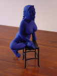 Untitled, 2002
Indigo pigment on teak wood
58" x 36" x 33"