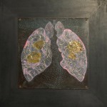 Lungs, 2010
Acrylic, silver powder and araldite on iron sheet
18" x 18"
TG 4893