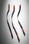 Kinetics, 2009
Wrought iron and teak wood
47 x 26 x 2” (in 3 parts)
 