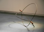 Kinetics, 2009
Wrought iron and teak wood
30" x 48" x 26"