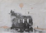 Lonely Creator, 2020
Watercolor, graphite, paper pulp, pigmented ink, archival paper
18" x 12.5"