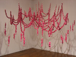IN BLOOM, 2004

Wooden lacquered beads, glass beads, strings, fishing line

96&amp;quot; x 84&amp;quot;