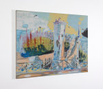 Merlin James
Castle (Blue), 1984-86
Acrylic and mixed media on canvas
117 x 147 cm / 46.1 x 57.9 in&amp;nbsp; &amp;nbsp;