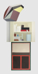 Nathalie du Pasquier
Shelf 2022
2 elements and 1 cut out, oil on paper
240 x 100 cm / 94.5 x 39.4 in total &amp;nbsp;