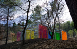 Liam Gillick
Multiplied Resistance Screened, 2010&amp;nbsp;
Installation at Château La Coste. Photograph Andrew Pattman&amp;nbsp;