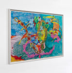 Sam Keogh&amp;nbsp;
Butter Jam Fixed Watch Flower,&amp;nbsp;2021
acrylic, pencil, ink, gold leaf on acid free 70gsm marker paper
81 x 115.5 cm / 31.9 x 45.5 in paper size&amp;nbsp;
87.5 x 121 x 3.5 cm / 34.4 x 47.6 x 1.4 in framed