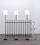 Hannah Fitz

Desire Lines (Electric Fence)
2022

steel, wiring, lampshades, bulbs

184 x 216 x 25 cm / 72.4 x 85 x 9.8 in