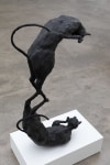 Hannah Fitz&amp;nbsp;
Cats VI, 2021
steel, card, tape, plaster bandage, pigmented jesmonite
94 x 21 x 50 cm / 37 x 8.3 x 19.7 in&amp;nbsp;