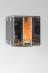 Siobh&amp;aacute;n Hapaska&amp;nbsp;
light lives in a box, 2012
solid aluminium plate, stainless steel fittings, mirror polished stainless steel, leather, brass, micro mosaic limestone, olive oil, candle wicks. edition of 6
dimensions variable