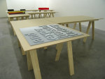 Liam Gillick&amp;nbsp;
Literally Based on H.Z. 2006
Ten table units and seven prototypes/structures&amp;nbsp;
each table 240cm x 120cm x 100cm / 94.5 x 47 x 39.3 in
Collection of Irish Museum of Modern Art, Dublin