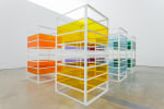 Liam Gillick&amp;nbsp;
Complete Bin Development, 2013
powder-coated aluminium, Plexiglas, 6 elements
each element 300 x 150 x 160 cm / 118.1 x 59.1 x 63

&amp;nbsp;