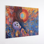 My atoms are your atoms,&amp;nbsp;2020-21
water-based oil on canvas
70 x 90&amp;nbsp;cm / 27.6 x 35.4&amp;nbsp;in