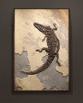 Fossil Caiman Mural 5526cm (SOLD)