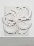 Wall relief by Wyatt Kahn Piled Up (Ben’s Dream) 2020 Linen on linen on panel 186 x 181 x 19.5 cm / 73 1/4 x 71 1/4 x 7 3/4 in