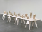 Group of sculptures by Andrew Lord on table
