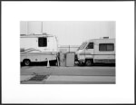 (Temporary) Homes for America: 3300 block to 4400 block, Union Pacific Avenue, between South Grande Vista Avenue and South Marianna Avenue, Los Angeles/Commerce, California, December 2020
2021
Black and white fiber print
Ed. 1/1 + 1 AP
Sheet 20.5 x 30.5 cm / 8 x 12 inches

BESHT48012