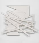Wall relief by Wyatt Kahn Untitled 2021 Linen on linen on panel 113 x 132 x 16.5 cm / 44 1/2 x 52 x 6 1/2 in