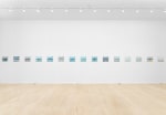 Installation view of several lake paintings by Jean-Frédéric Schnyder