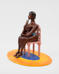 Heroine inspired by the fantasy of Saartjie Bartmann in Paris 1

2023

3D printed PLA, epoxy resin, oil primer, acrylic, steel and MDF stand

(Figures), 3D printed PLA, epoxy resin, MDF, oil primer, acrylic (Chair)

Sculpture 155.5 x 66 x 89 cm / 61 1/4 x 26 x 35 in

Pedestal 5 x 244 x 152 cm / 2 x 96 1/8 x 59 7/8 in

&amp;copy; Tschabalala Self&amp;nbsp;