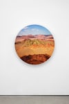 Circular lightbox sculpture by Doug Aitken, Earthwork: Aperture series 2019 Chromogenic transparency on acrylic in aluminum lightbox with LEDs ø 117.5 x 19 cm / ø 46 1/4 x 7 1/2 in