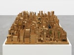 Installation view of cardboard sculptures by Jean-Frédéric Schnyder