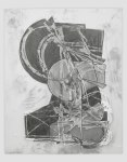 Drawing by Wyatt Kahn Untitled 2019 Graphite and correction fluid on frosted mylar Sheet 151 x 112 cm / 59 1/2 x 44 in Frame 159 x 125 x 4.5 cm / 62 1/2 x 49 1/4 x 1 3/4 in