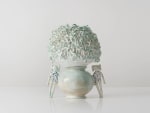 EUN-HA PAEK
Mongmong Moon Jar Curly Hair with Guards, 2024
Handbuilt and 3D printed glazed stoneware
6.25" H x 12" W x 8" D