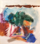 Flowers, 1965

oil and collage on canvas

45&amp;quot; x 40&amp;quot;