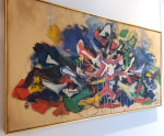 Bombed Boat, 1966

oil on canvas

30&amp;quot; x 56&amp;quot;