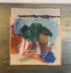 Flowers, 1965

oil and collage on canvas

45&amp;quot; x 40&amp;quot;

Installation View