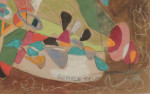 Untitled (signature detail), c. 1940

gouache on paper

13&amp;quot; x 13&amp;quot;