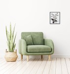 Mockup of the art hanging on a wall